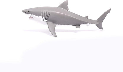 Schleich Wild Life Realistic Great White Shark Figurine - Durable and Educational Ocean Shark Animal Figurine Toy for Play and Imagination for Boys and Girls, Gift for Kids Ages 3+