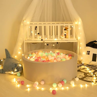 GOGOSO 100 Ball Pit Balls - Pink Soft Plastic Balls Phthalate Free BPA Free Play Balls for Ball Pool Birhtday Party Girls Kids with Storage Bag, 2.15inches