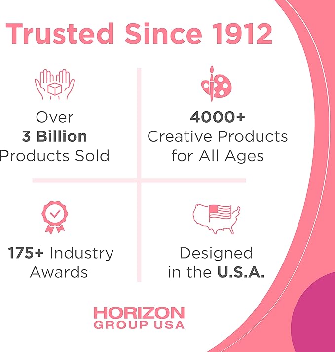 Made By Me Ultimate Craft Box, Unicorn Craft Kit, 1000 Piece Set, Reusable Storage Case, Preschool Arts & Crafts Projects, Great for Group Projects, Craft Box for Kids