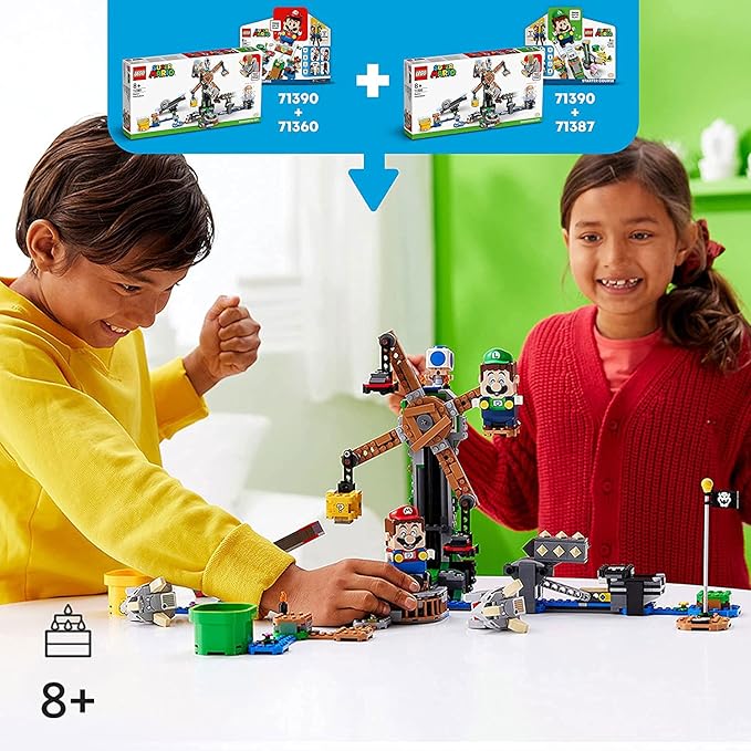 LEGO Super Mario Reznor Knockdown Expansion Set 71390 Building Kit; Collectible Toy Playset for Kids; New 2021 (862 Pieces)