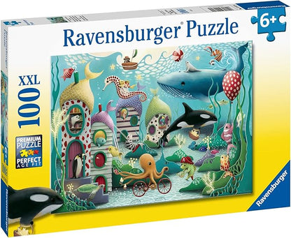 Ravensburger Underwater Wonders 100 Piece Jigsaw Puzzle for Kids - Fun and Educational Toy | Perfect Age Fit | Sustainable Wooden Pieces | Climate Pledge Friendly - 12972