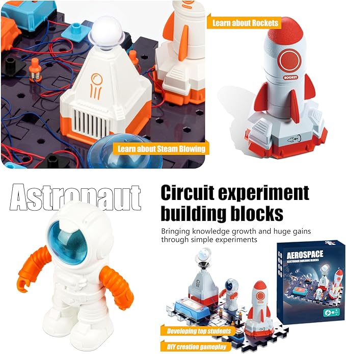 STEAM Electronic Kit, Circuits for Kids, Jr. Electronics Exploration Kit, Kids Circuit Board Building Kit with 25+ Circuits Parts, Engineering Toys | Circuit Kits for Kids Age 8-12