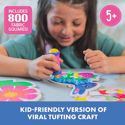 Educational Insights Tufting Craft Kit - Arts and Crafts for Kids, Toddler Art Supplies, Toddler DIY Sensory Activity, Gift for Girls and Boys Ages 5+