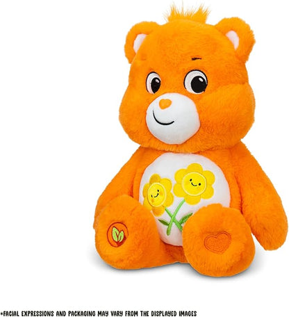 Care Bears 14" Friend Bear Plushie - Medium Size - Orange Plush for Ages 4+ – Perfect Stuffed Animal Holiday, Birthday Gift, Super Soft and Cuddly – Good for Girls and Boys, Collectors