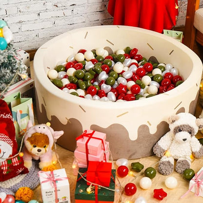 GOGOSO Ball Pit Balls,Plastics Balls for Ball Pit, Stars Hearts Shape for PastelBall for Toddlers Kids