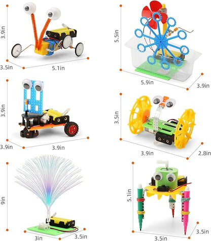 STEM Science Robotics Kit, Experiments Projects Activities for Kids 6-8 8-12, Build Robot Crafts for Boys Toys, DIY Electronic Engineering Building Kits for Girls Age 8 + Year Old Gifts