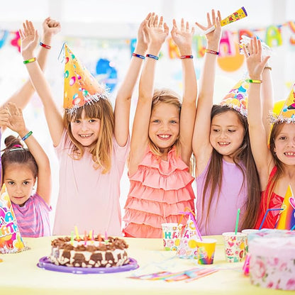 Happy Birthday Rubber Bracelets Birthday Silicone Stretch Wristbands for Kids Classroom Students Birthday Party Supplies Happy Birthday Gifts Bracelets Bulk From Teacher