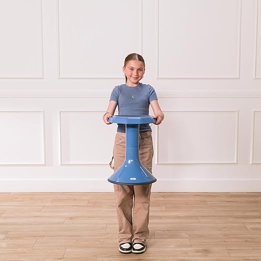 ECR4Kids ACE Active Core Engagement Wobble Stool, 18-Inch Seat Height, Flexible Seating, Powder Blue