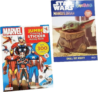 Bundle of 16 Coloring Books Kids Ages 4-8 Assortment Incl 16 Kids Activity plus Headband Books Include Games, Puzzles, Mazes, and Stickers (No Duplicates), Multicolored