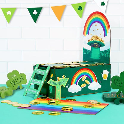 NNG St Patricks Day Decorations Leprechaun Trap Crafts Kit for Kids DIY to Catch a Leprechaun Trap Craft for St Patricks Day Party Supplies