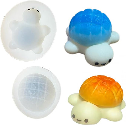 2 Sets Pineapple Bread Turtle Squishy Silicone Mold,Squishy Making Tool, Taba Molds, DIY Craft Resin Molds Soap Molds