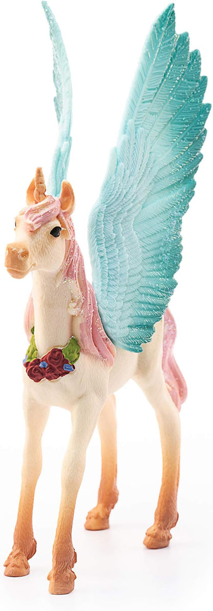 Schleich bayala, Unicorn Toys for Girls and Boys, Decorated Baby Unicorn Pegasus Toy Figurine, Ages 5+
