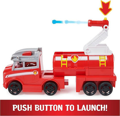 Paw Patrol, Big Truck Pup’s Marshall Transforming Toy Trucks with Collectible Action Figure, Kids Toys for Ages 3 and up
