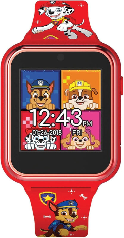 Accutime Paw Patrol Smart Watch with Camera for Kids and Toddlers - Interactive Smartwatch for Boys & Girls Featuring Games, Voice Recorder, Calculator, Pedometer, Alarm, Stopwatch, with USB Cable