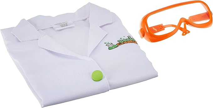 Learning Resources Beaker Creatures Lab Gear - 2 Pieces, Ages 5+ Lab Coat & Glasses for Kids, Science Exploration Games, STEM Toys for Kids