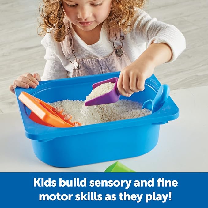 Learning Resources Helping Hands Sensory Scoops, Autism Sensory Toys, Sensory Toys for Autistic Children, Sensory Toys for Toddlers, 4 Pieces, Ages 3+