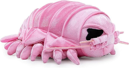 ZHONGXIN MADE Isopod Plush - Lifelike 12” Pink Isopod Stuffed Animal, Realistic Bathynomus Giganteus Arthropod Insect Plushie, Soft Crustaceans Animals Toys Model Dolls Gifts for Kids