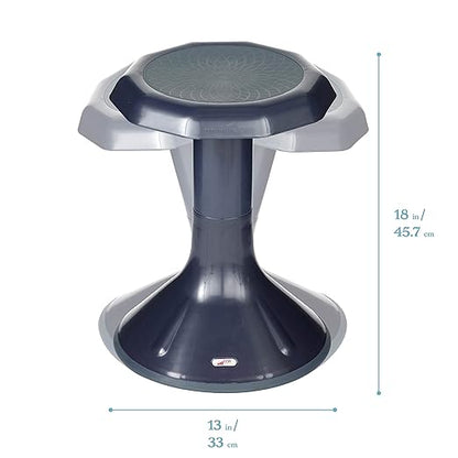 ECR4Kids ACE Active Core Engagement Wobble Stool, 18-Inch Seat Height, Flexible Seating, Navy