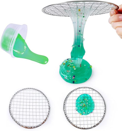 ESSENSON Slime Making Kit - Slime Supplies for Girls & Boys, Crystal Clear Slime, Glitter, Charms, Fishbowl Beads - Kids Art Craft Toys Gifts Age 3+