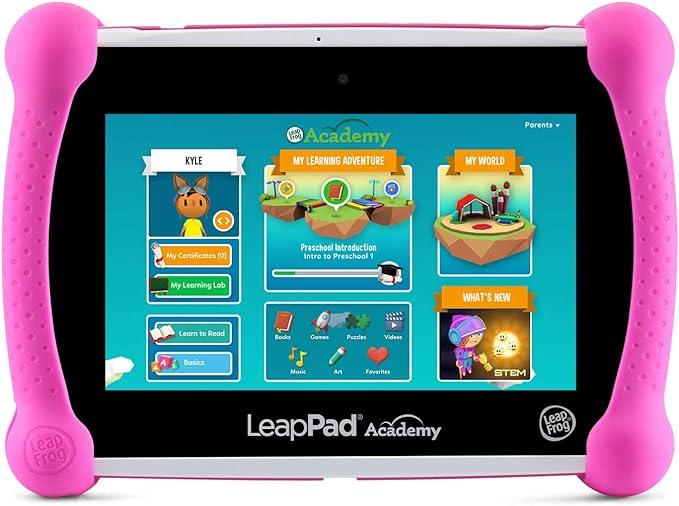 LeapFrog LeapPad Academy Kids’ Learning Tablet, Pink