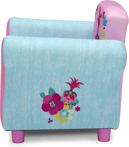 Delta Children Kids Character Upholstered Chair, Trolls World Tour