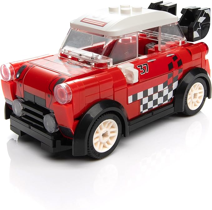 Racing Car Building Block Set. Racing Car Building Blocks for Kids and Adults (Red)