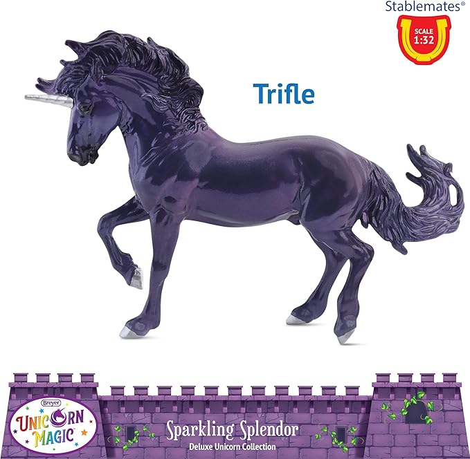 Breyer Horses Stablemates Sparkling Splendor Deluxe Unicorn Set | 8 Unicorn Set | Unicorn Toy | Horse Figurines | 3.75" x 2.5" | 1:32 Scale | Model #6937