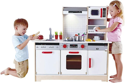 Hape Kids All-in-1 Wooden Play Kitchen with Accessories (E3145)