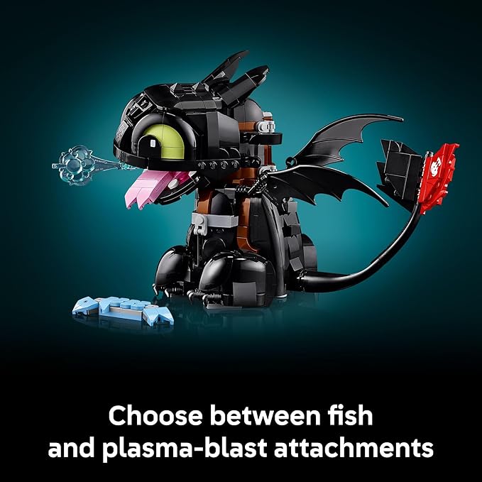 LEGO Icons How to Train Your Dragon: Toothless Building Set for Adults, Ages 18+ - Room Decor for Office, Bedroom, or Book Shelf - Collectible for Movie Fans - Gift Idea for Birthdays - 10375