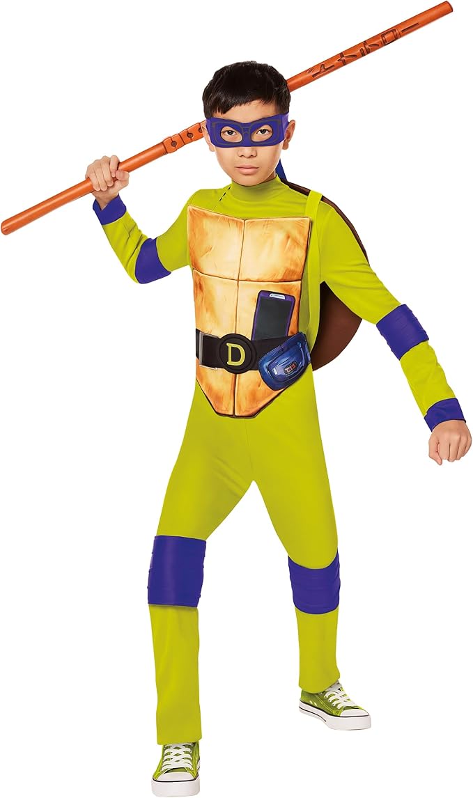 Spirit Halloween Teenage Mutant Ninja Turtles Kids Donatello Costume | Officially Licensed | TMNT | Group Costumes - L