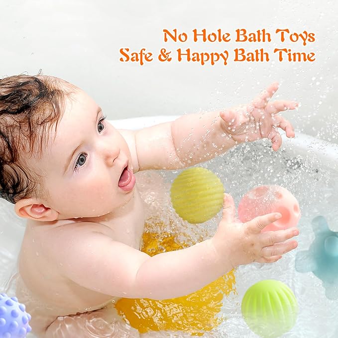 Baby Toys 6 -18 Months，Montessori Toys for Babies 1-2 Years Old,Includes Bear Drawstring Toys, Koala Stacking Blocks & Baby Rattle & 6-Color Squeeze Sensory Balls,Developmental Toys for Children