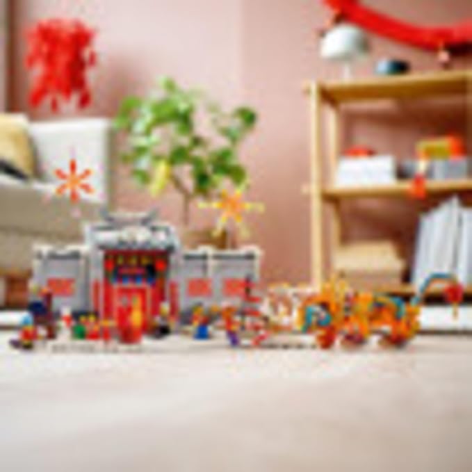 LEGO Story of Nian 80106 Building Kit; Collectible, Educational, Lunar New Year Gift Toy for Kids, New 2021 (1,067 Pieces)