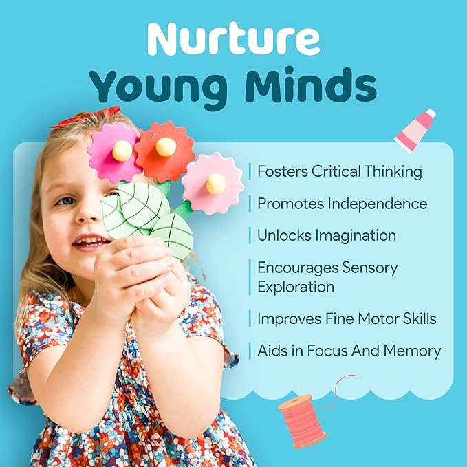 Craft Box for Kids - 10 Creative Arts and Crafts for Kids Ages 4-8, Fun, No Mess Educational Preschool & Homeschool Art Projects, Toddler Crafts Kit Supplies, 3 4 5 6 7 8 Year Old Girls & Boys