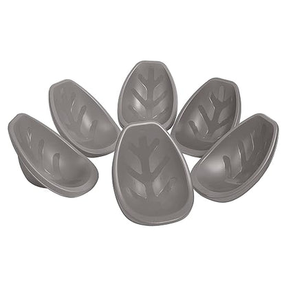 ECR4Kids Leaf Floor Seat, Rocker Chair, Grey, 6-Piece