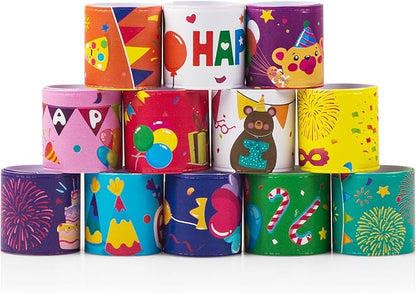 36 Pcs Happy Birthday Slap Bracelets for Kids Birthday Bracelets Bulk for classroom Snap Bracelet Party Favors Supplies for Boys&Girls Birthday Wristbands for Classroom supplies Holiday Gifts