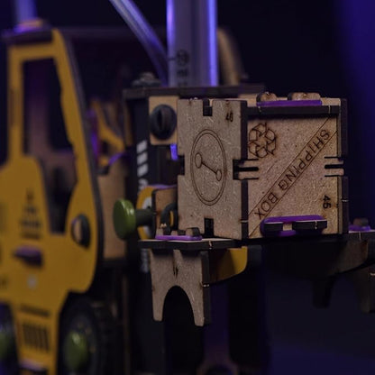 Smartivity DIY Hydraulic Forklift I STEM Toy Car for Kids Age 6-14 I Ideas for Boys & Girls | Science STEM Kit for 6,7,8,9,10,11,12,13,14 YearsI Wooden Engineering Game