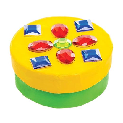 Baker Ross AW976 Self Adhesive Acrylic Jewels Value Tub - Pack of 800, Arts and Crafts for Kids