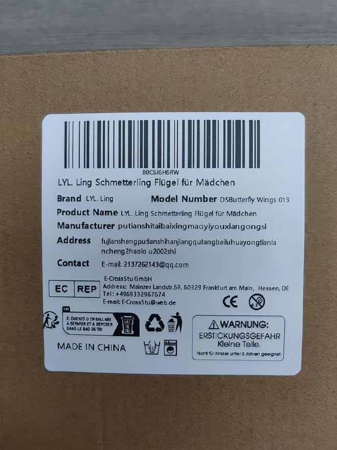 Butterfly Wings For Girls, Double-Sided Fairy Wings, Halloween Costumes for Kids, 3PCS Butterfly Cape Set.