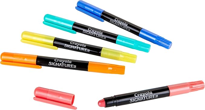 Crayola Pearlescent Cream Sticks & Case, Oil Pastel Alternative, Gift Set, 10 Count