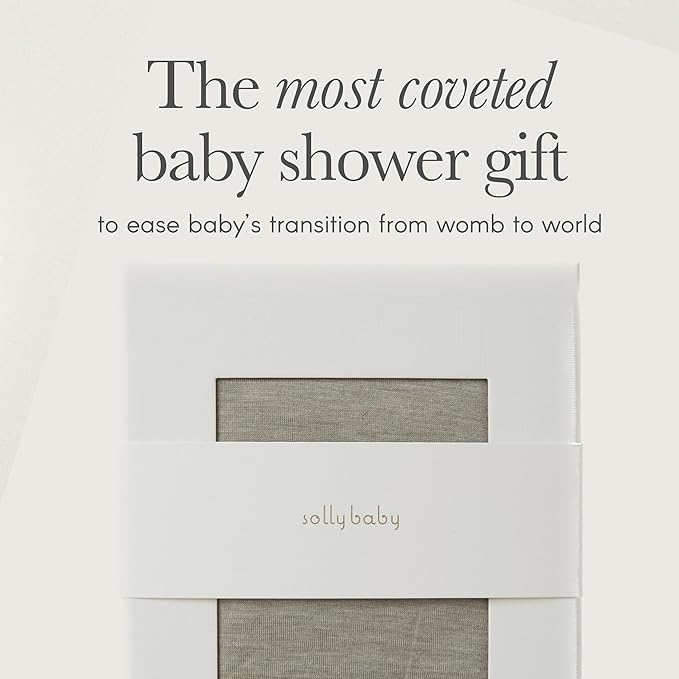 Solly Baby Wrap, Buttery-Soft Baby Carrier Newborn to Toddler 8-25 Lbs., Lightweight & Hands-Free Infant Sling Wrap, Breathable Summer Carrier, Baby Wearing & Postpartum Essential, New Mom Gift, Spelt