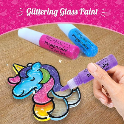 Imagimake Window Art Princess | Suncatcher Kit | Arts and Crafts for Kids Ages 8-12 | Girls Toys Age 6-8 | Unicorn Gifts for Girls Age 6-8 | 5 Year Old Girl Gift