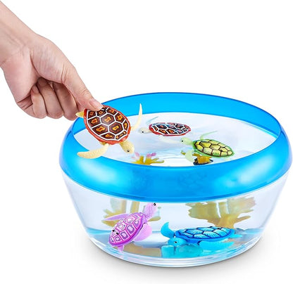 ROBO ALIVE Robo Turtle Robotic Swimming Turtle (Green + Pink) by ZURU Water Activated, Comes with Batteries, Exclusive (2 Pack)