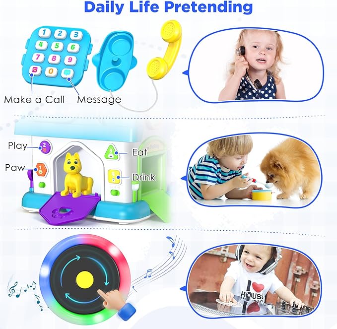 Vahome 14-in-1 Montessori Toys for 1 Year Old Boy Gifts, Musical Educational Baby Toy 12-18 Month, First Birthday Gift for One Year Old Boy Girl, 1st Present for Toddler 1-2 Age