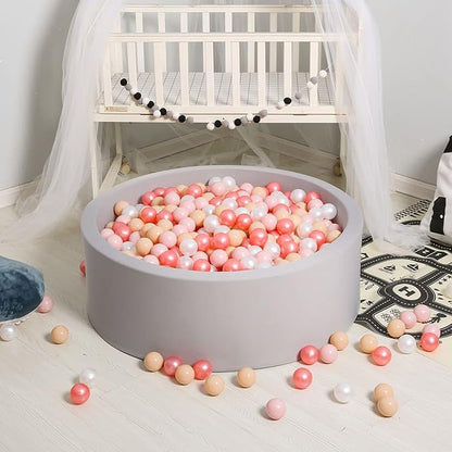 GOGOSO Ball Pit Balls for Toddles, Kids Plastic Balls for BallPit, Pool, Baby Party Accessories, Birthday Decoration 50 100 200 500 1000