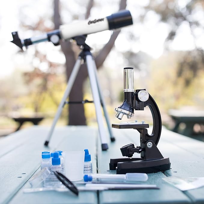 Educational Insights GeoSafari Telescope & Microscope Set, 2-in-1 Set, STEM Learning, Ages 8+