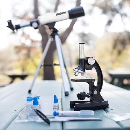 Educational Insights GeoSafari Telescope & Microscope Set, 2-in-1 Set, STEM Learning, Ages 8+