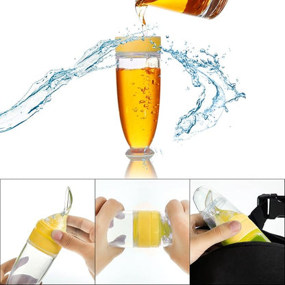 2 Pieces Silicone Baby Spoons Baby Feeding Spoon with Standing Base for Infant 0-24 Months Dispensing and Feeding (Yellow)