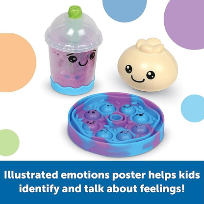 Learning Resources Bubble Tea Break! Sensory Fidget Activity Set, Sensory Toys For Toddlers, Social Emotional Learning, Easter Basket Stuffers For Kids, Ages 3+,19 Pieces