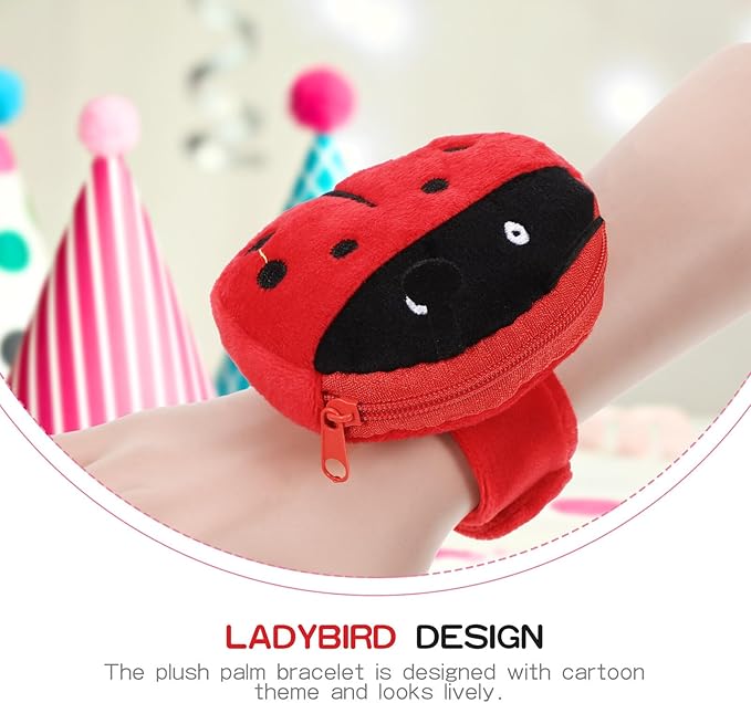 2Pcs Plush Slap Bracelet Coin Purse for Kids - Plush Unicorn Slap Bracelets Cute Animal Design Slap Bracelet Toy