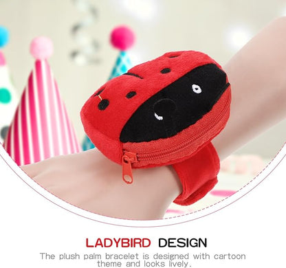 2Pcs Plush Slap Bracelet Coin Purse for Kids - Plush Unicorn Slap Bracelets Cute Animal Design Slap Bracelet Toy